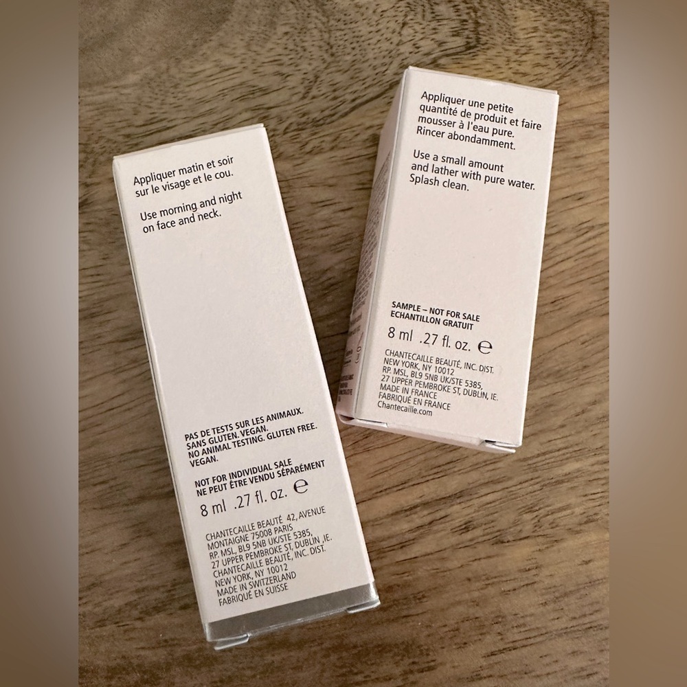 Chantecaille Bio Lifting Oil-Free Fluid & Rice and Geranium Cleanser 8ml - Picture 2 of 3